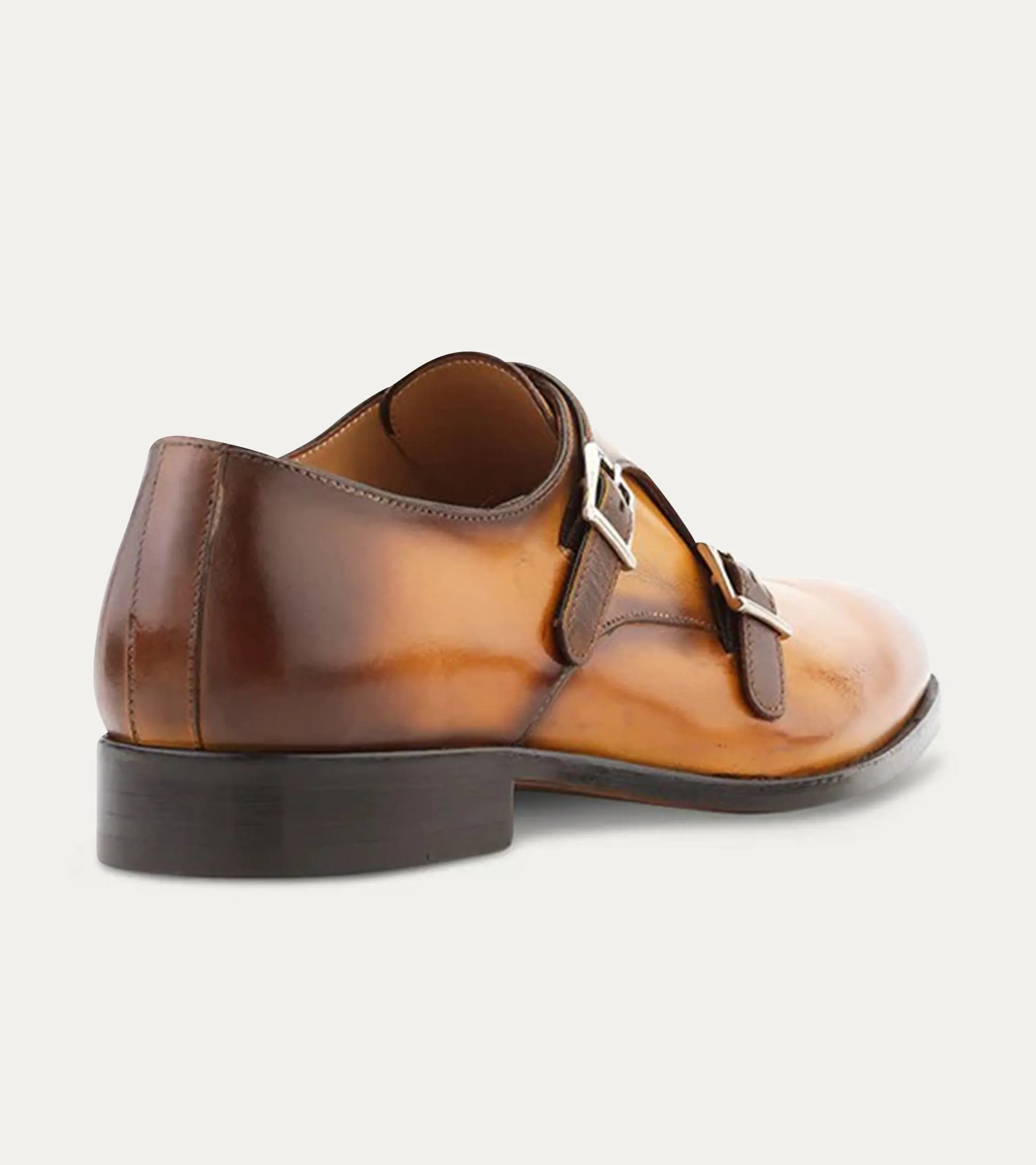 Patent Leather Dress Shoes Monkstrap Bourbon Nicol