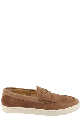 History Of Penny Loafers Brunello Cucinelli Round Toe Slip-On Loafers