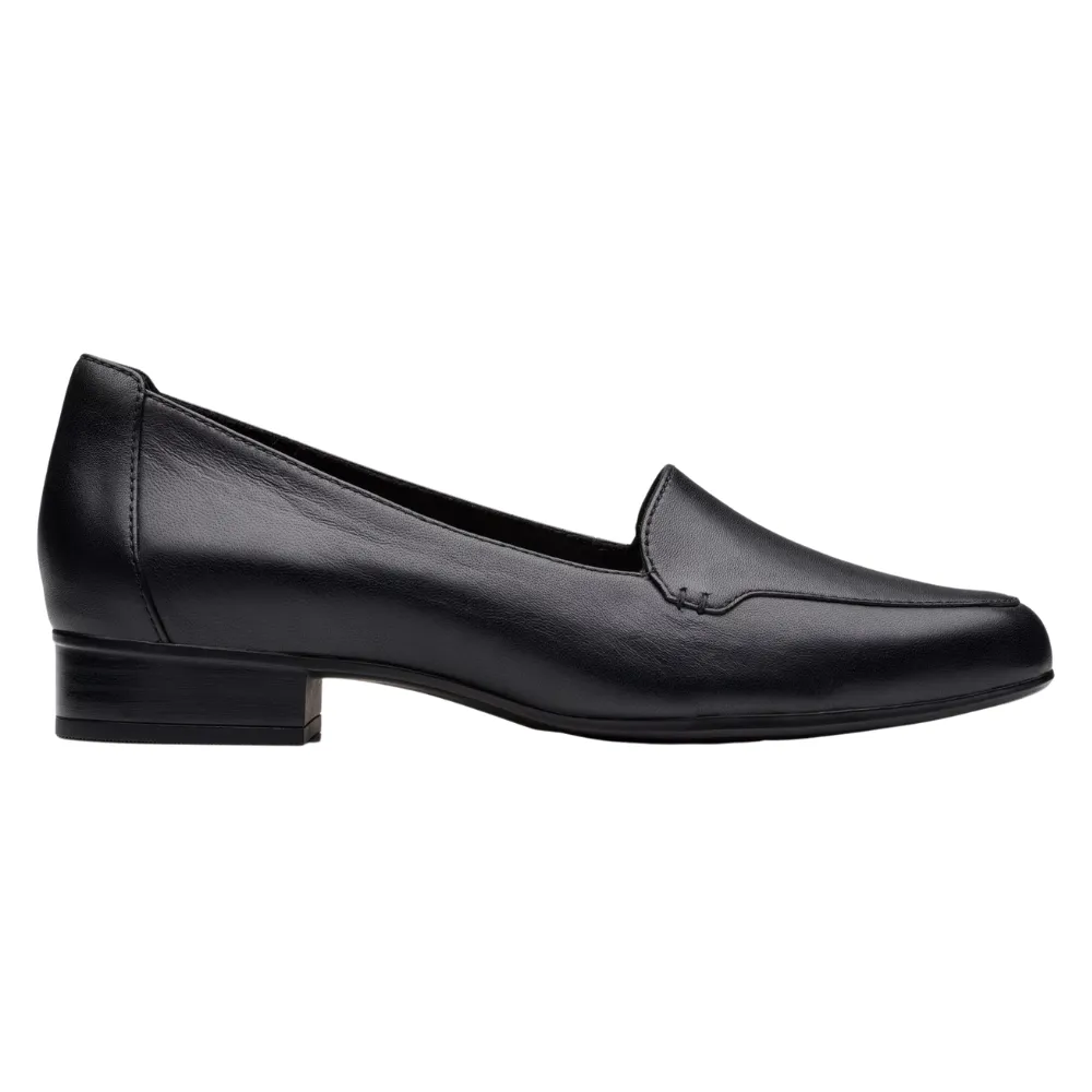 Clarks Krystine Lily Black Leather Loafer (Women's) Loafers And