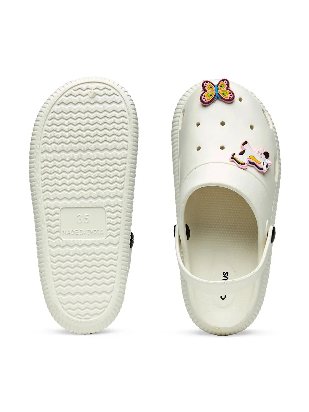 GC-9002C White Child Clogs Sandals Guess