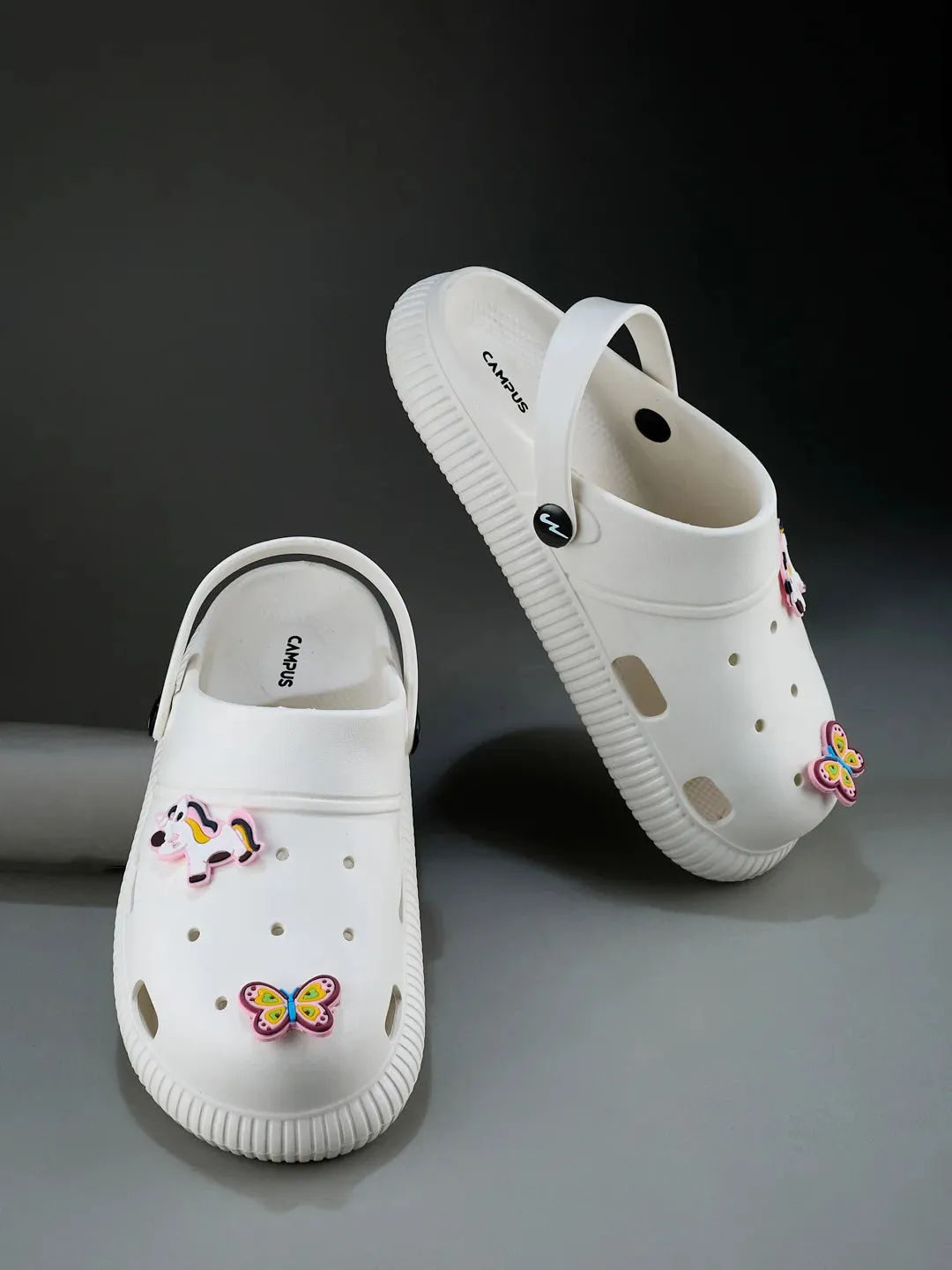 GC-9002C White Child Clogs Danskin Sandals