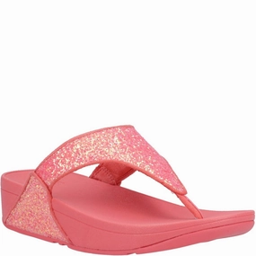 Fitflop Lulu Glitter Toe-Post Sandals breath easy Show Glow