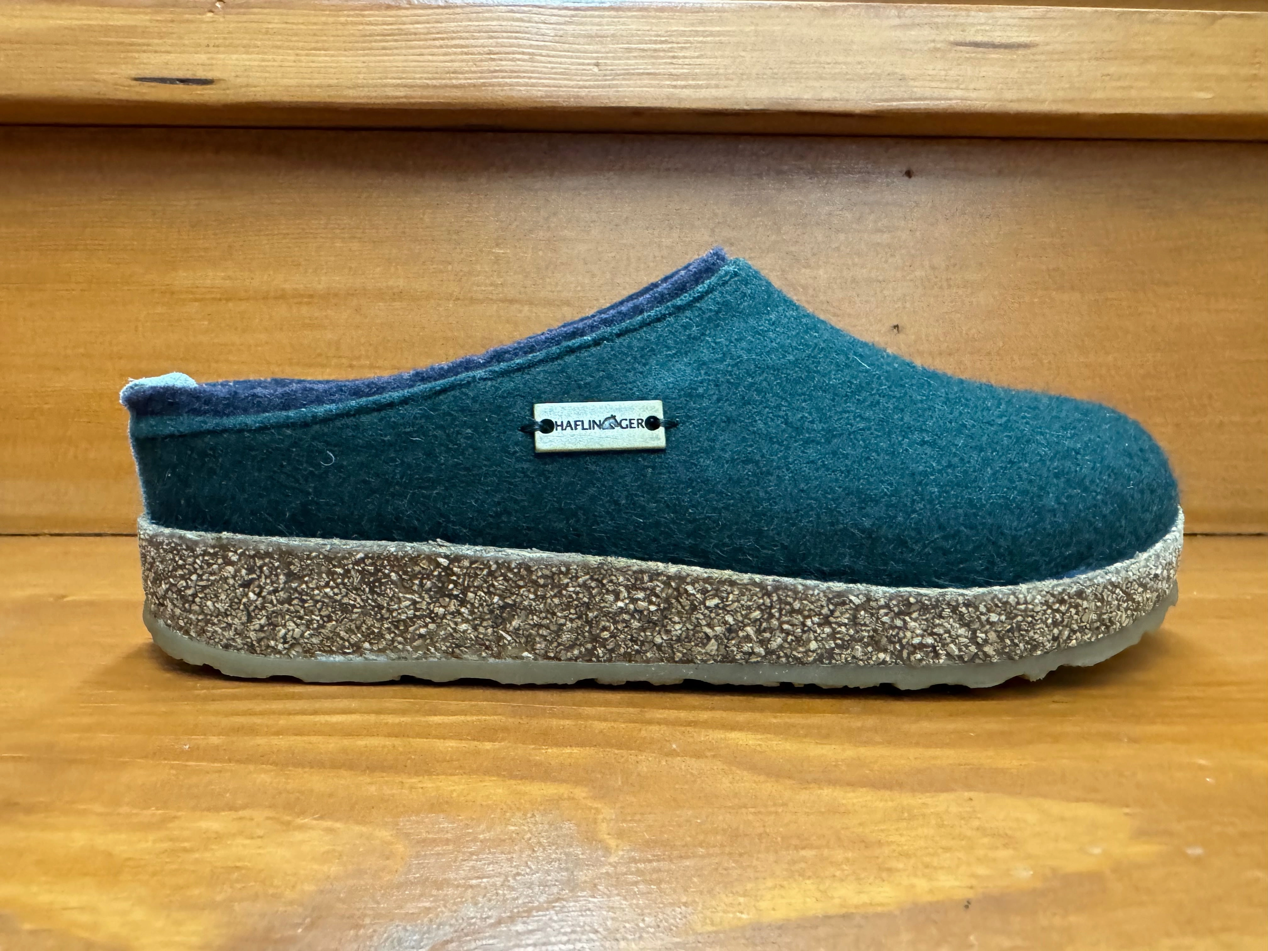 Haflinger Kris Fir/Blue 711056-213 synthetic material Instant Comfort Shoes