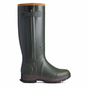 Functional Fit Ariat Womens Burford Insulated Zip Wellington Olive