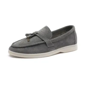 Suede Low-Cut Ortho Loafer - Gray Progres Loafers