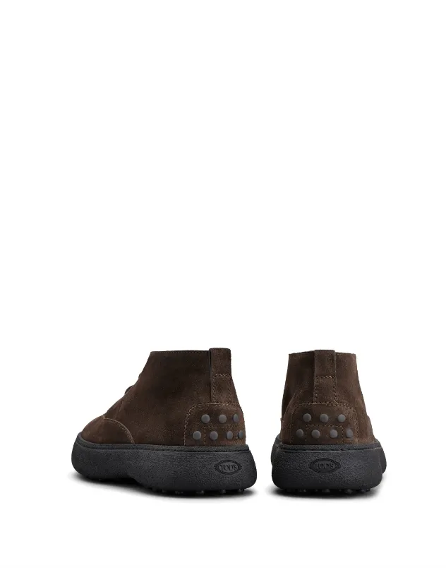 Brown Flat Knee Boots Tod's W. G. Heritage Desert boots