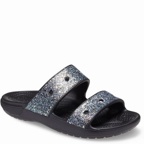 Crocs Kids Classic Crocs Glitter Sandal Weekend Fit Cafe Stop