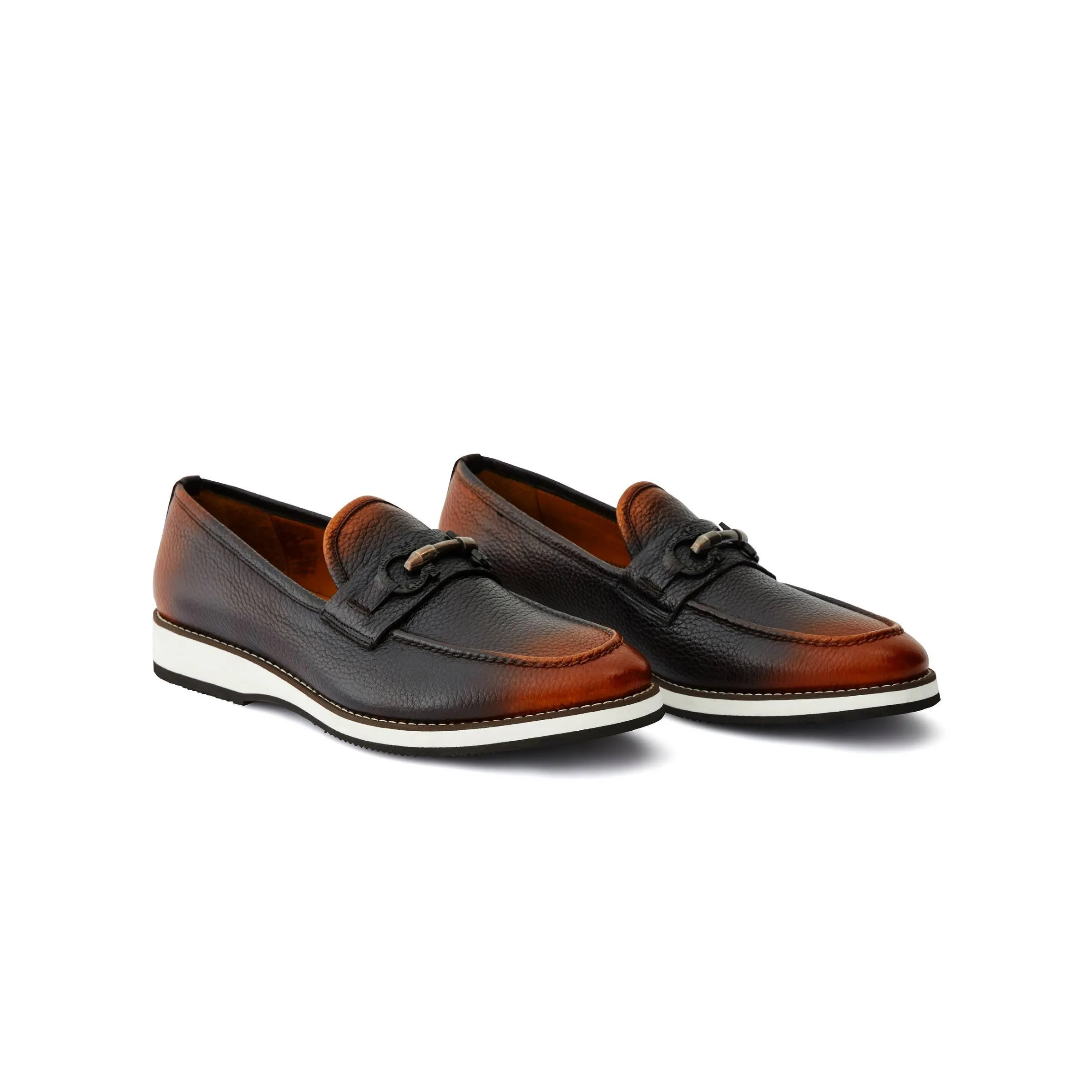 Men's Calf Leather Handmade Moccasin M7035 Shoes Width Dress Shoes