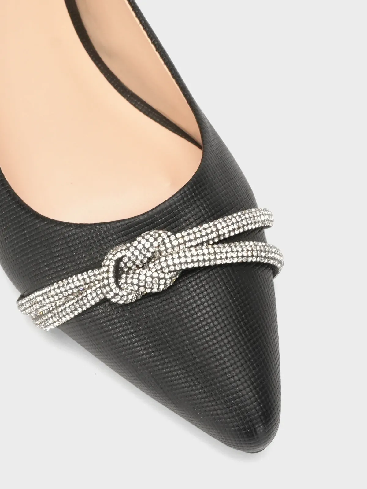 Flat Square Toe Shoes Womens "ZEMMA" Pointed Toe Pumps