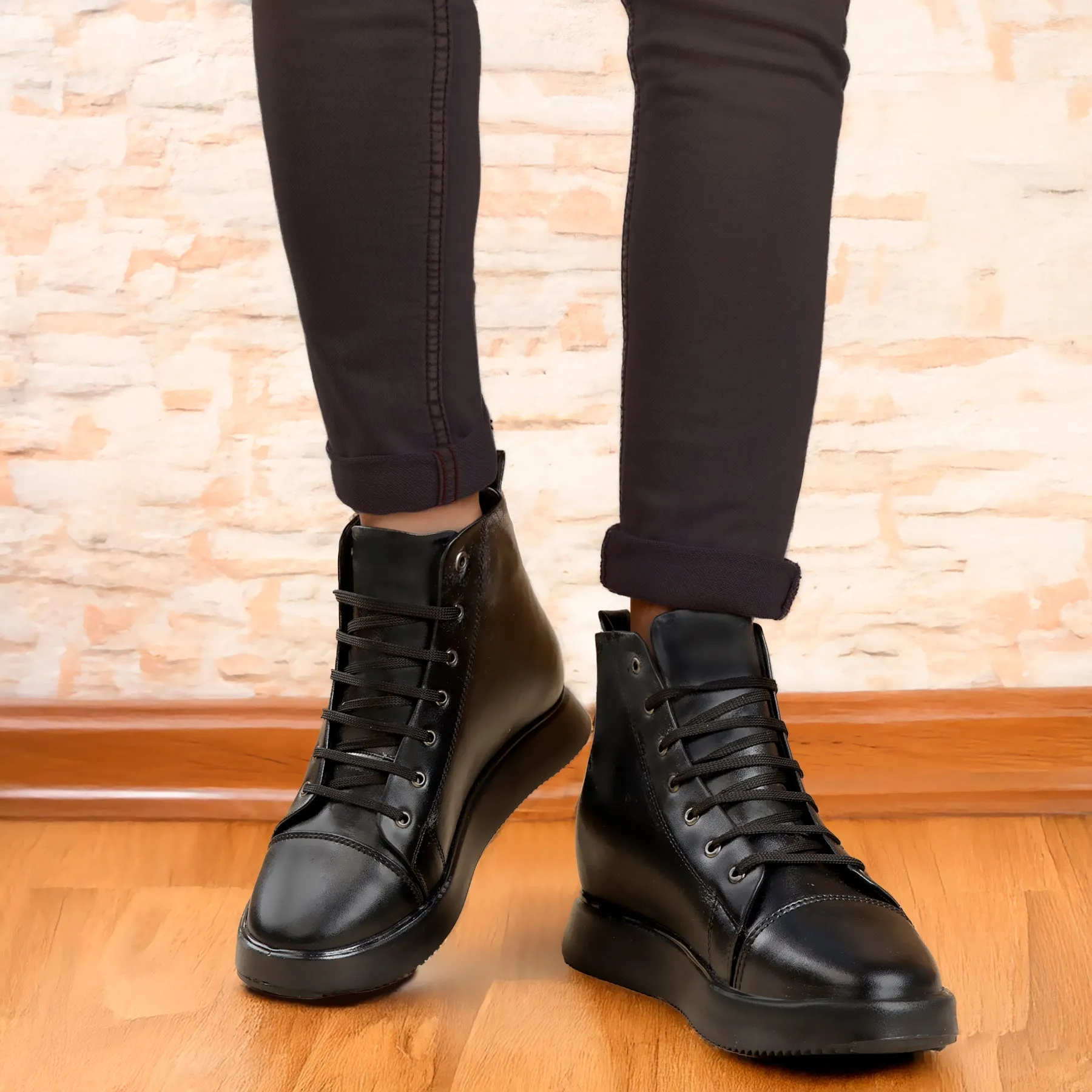 Men's 3.74 Inch (9.5CM) Hidden Height Increasing Boot Adidas Country Og Shoes