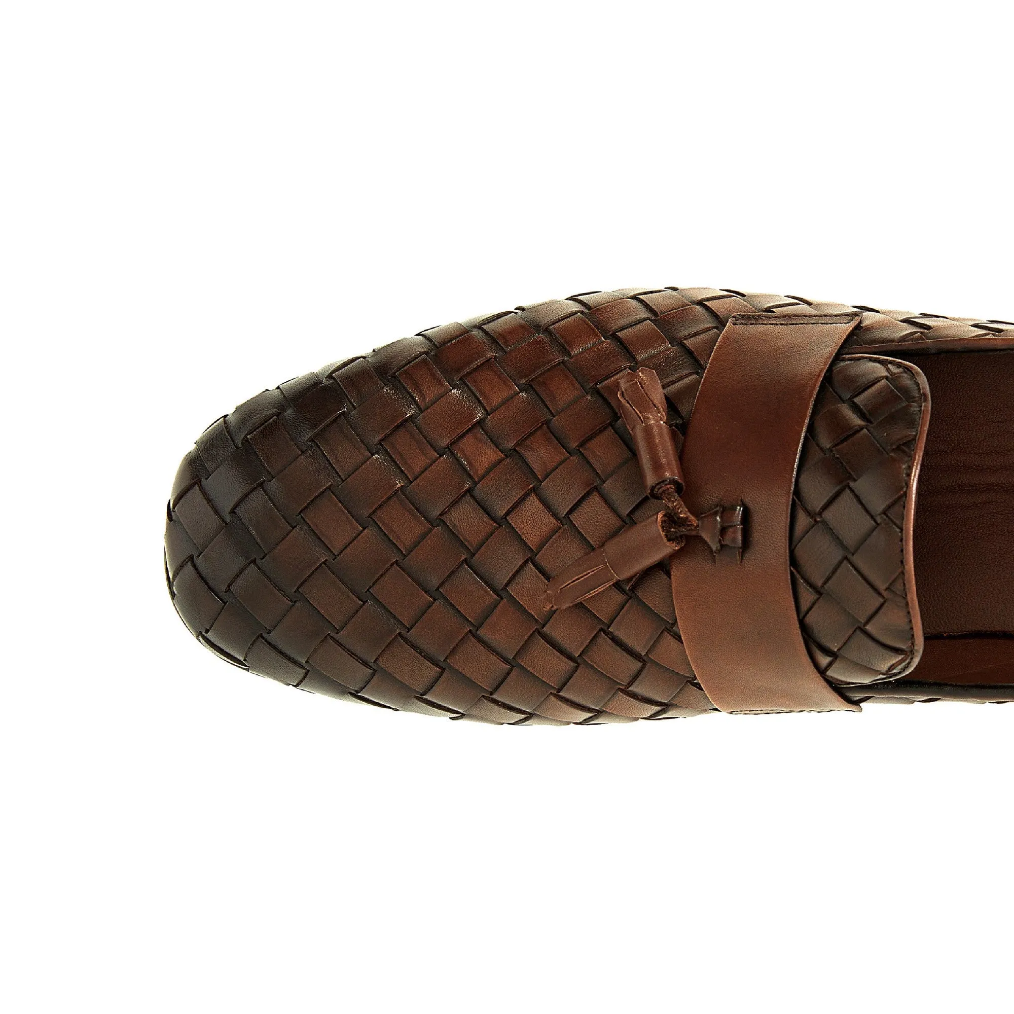 Flat Dress Shoes With Arch Support Men's Calf Leather Handcrafted Moccasin M7013