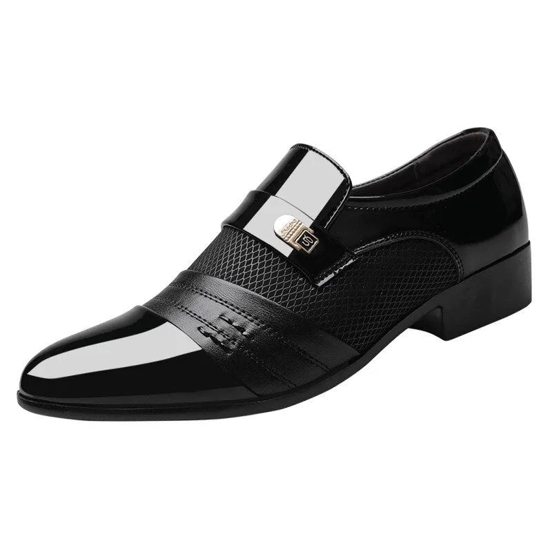 Fashion men dress slip on shoes men Dress Shoes Front View