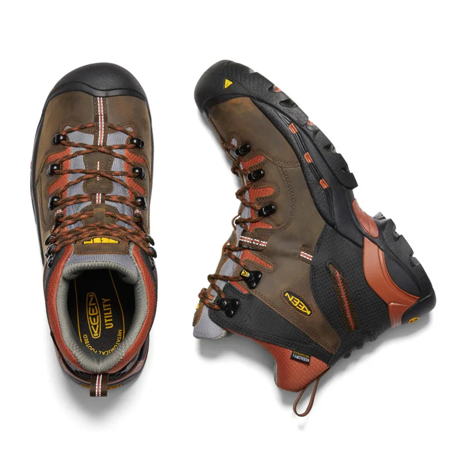 Academy Steel Toe Work Boots Keen Utility Pittsburgh 6" Waterproof Soft Toe Work Boot (Men) - Cascade Brown