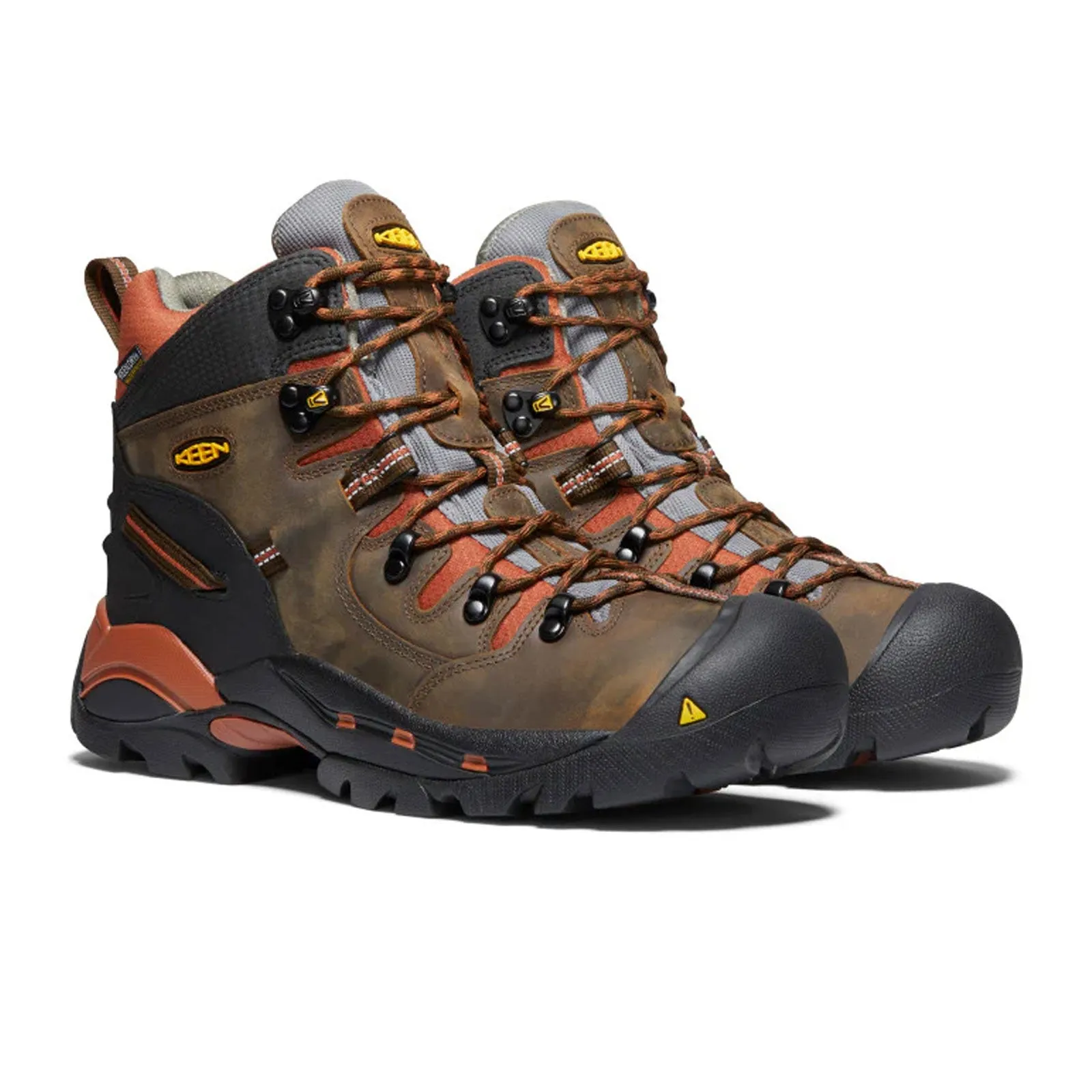 Electrical Rated Work Boots Keen Utility Pittsburgh 6" Waterproof Soft Toe Work Boot (Men) - Cascade Brown