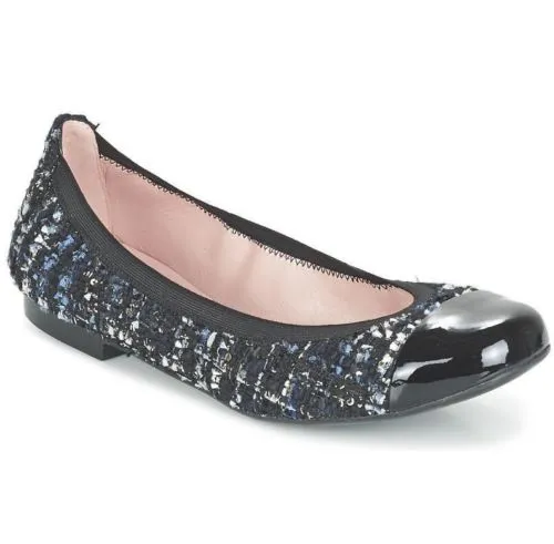 Velvet Flats Shoes Pretty Ballerinas - Shirley Flat Tweed Cap Toe Shoes 36 UK 3 US 6 Ladies