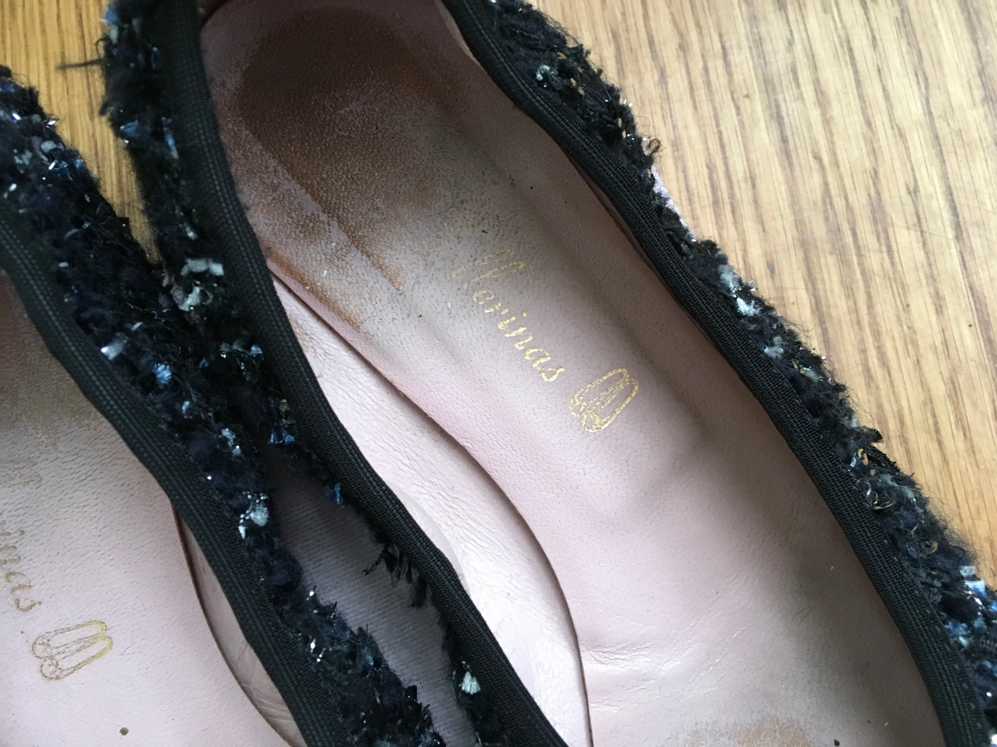 Pretty Ballerinas - Shirley Flat Tweed Cap Toe Shoes 36 UK 3 US 6 Ladies Prom Dress With Shoes