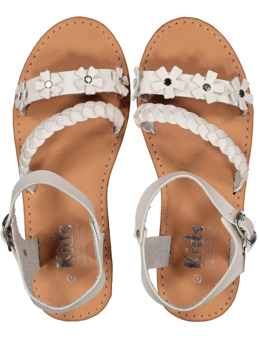 White Buckle Strapped Sandals Sandals Montego Bay Overwater Bungalows
