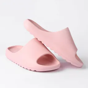 Stretch Slippers Cloud Pillow Slippers for Women - Pink Shower Shoes for College Dorm