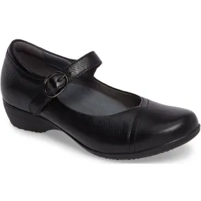 Dansko Fawna Mary Jane Black Leather (Women's) Flat Shoes Vs Squat Shoes