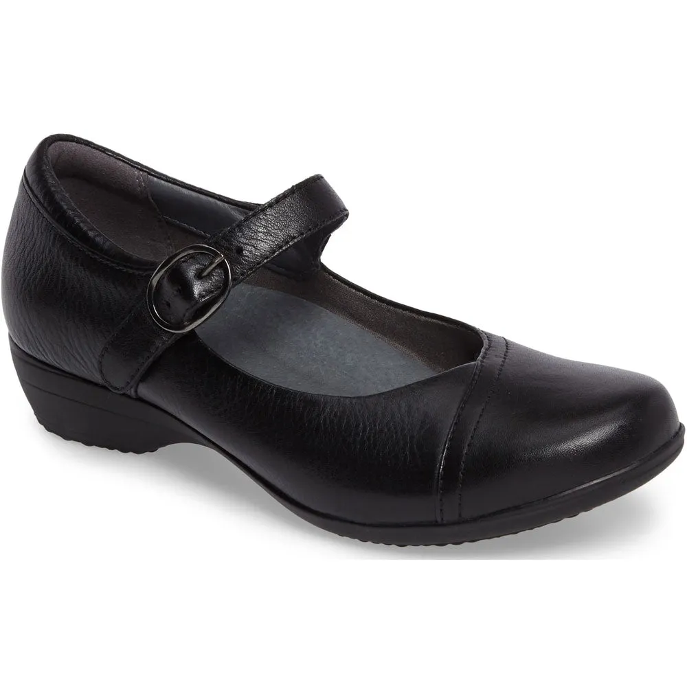 Best Shoe Width For Flat Feet Dansko Fawna Mary Jane Black Leather (Women's)