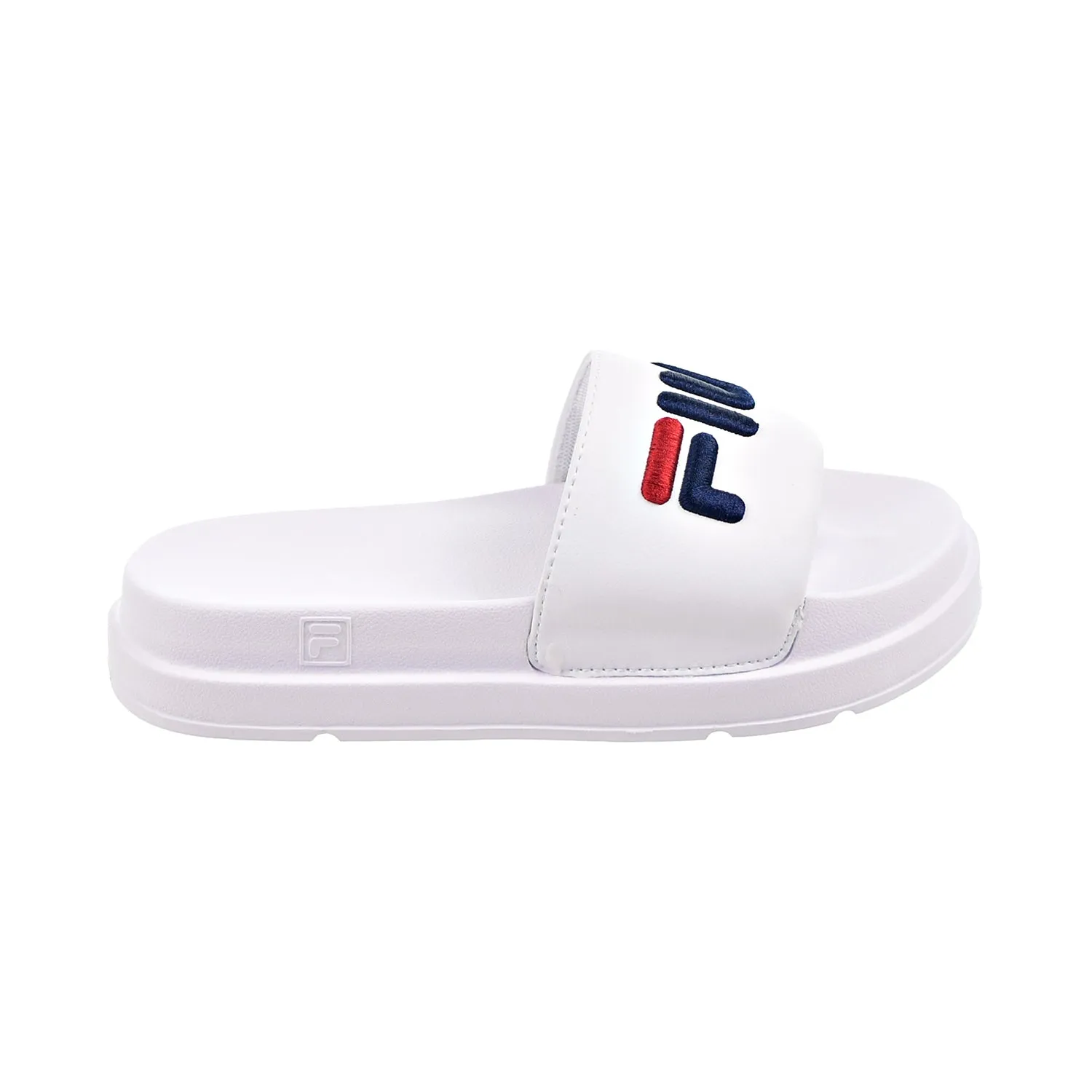 Slippers Silver Fila Drifter Bold Women's Sandals White-Navy-Red