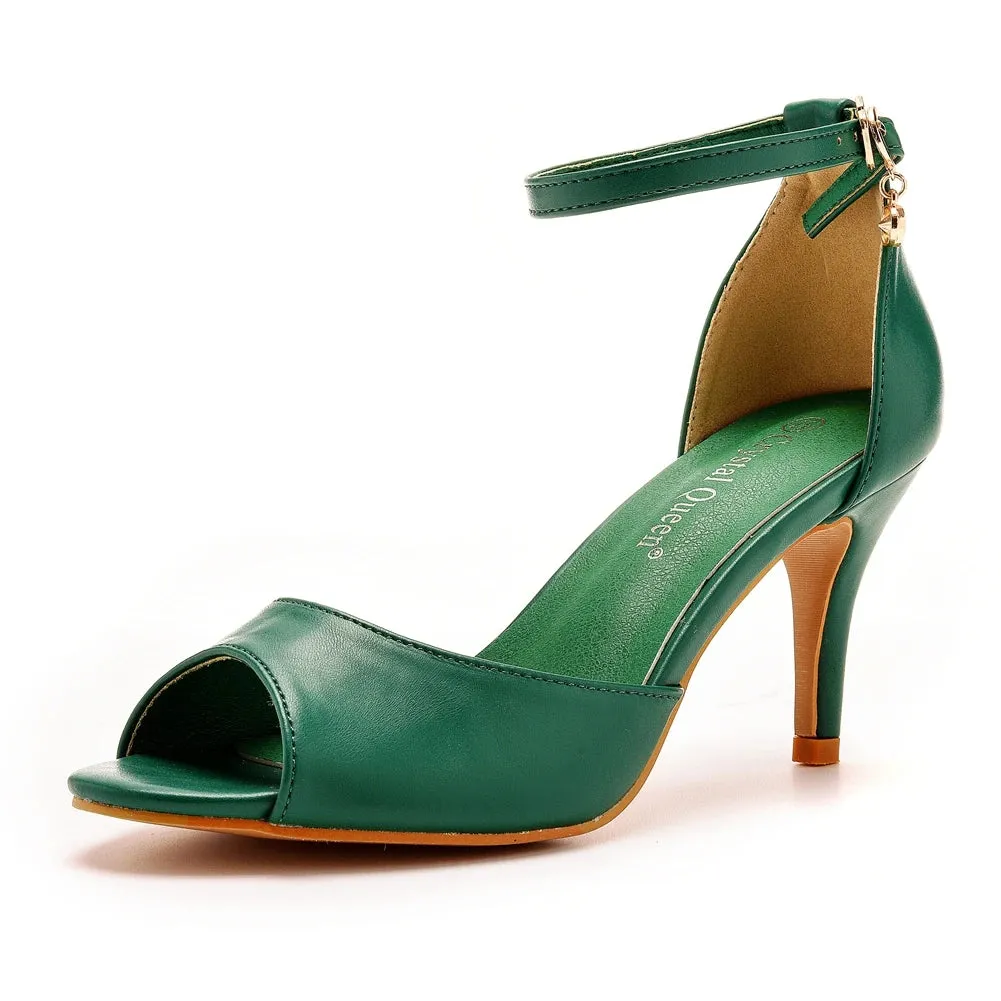 Sandals Party Dance Pumps 7CM High Heels Banquet Wedding Shoes Dress Flat Shoes