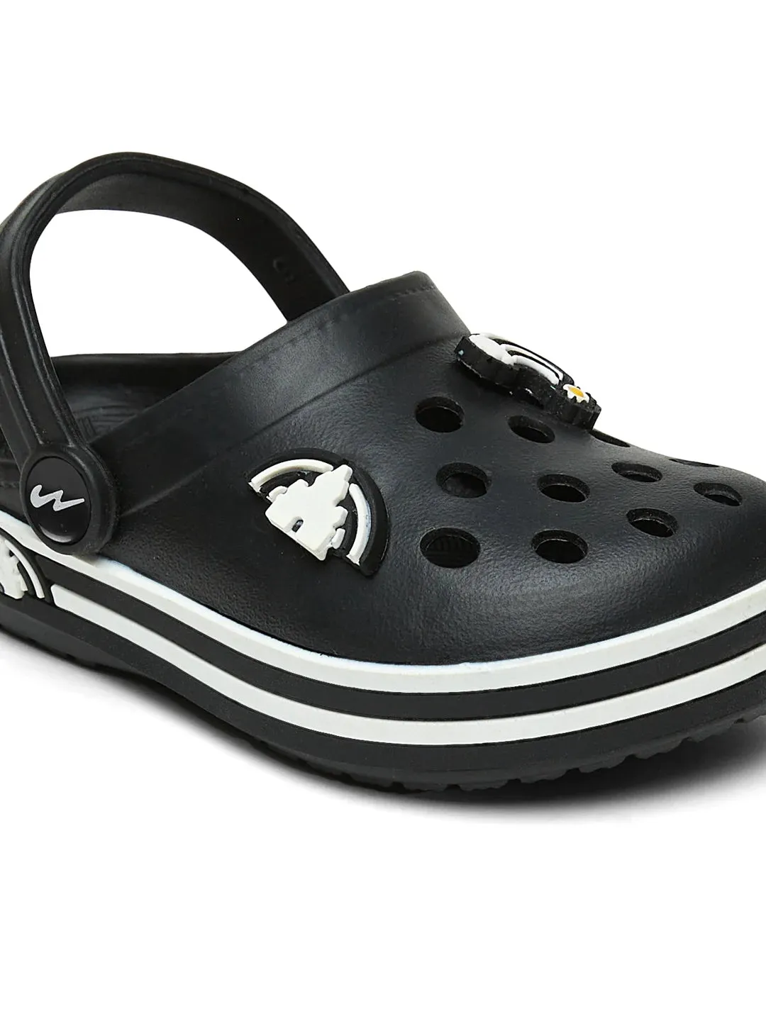 GC-9001K Black Kid's Clogs Beach Platform Sandals