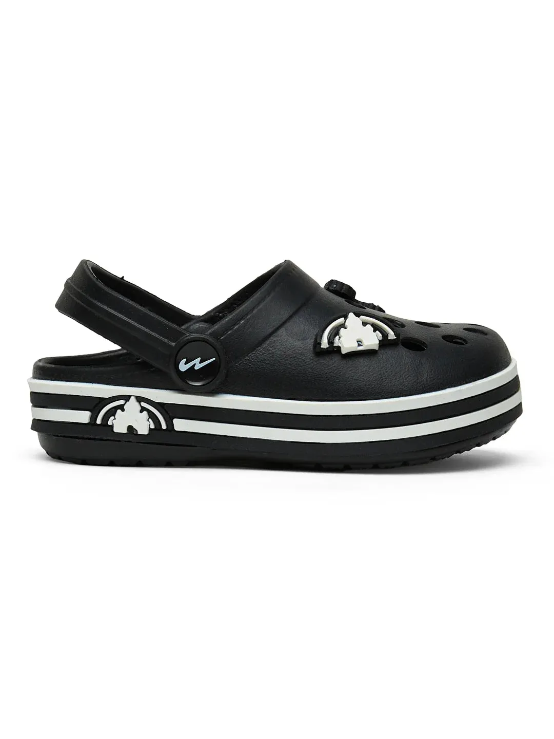 GC-9001K Black Kid's Clogs Fall Sandals