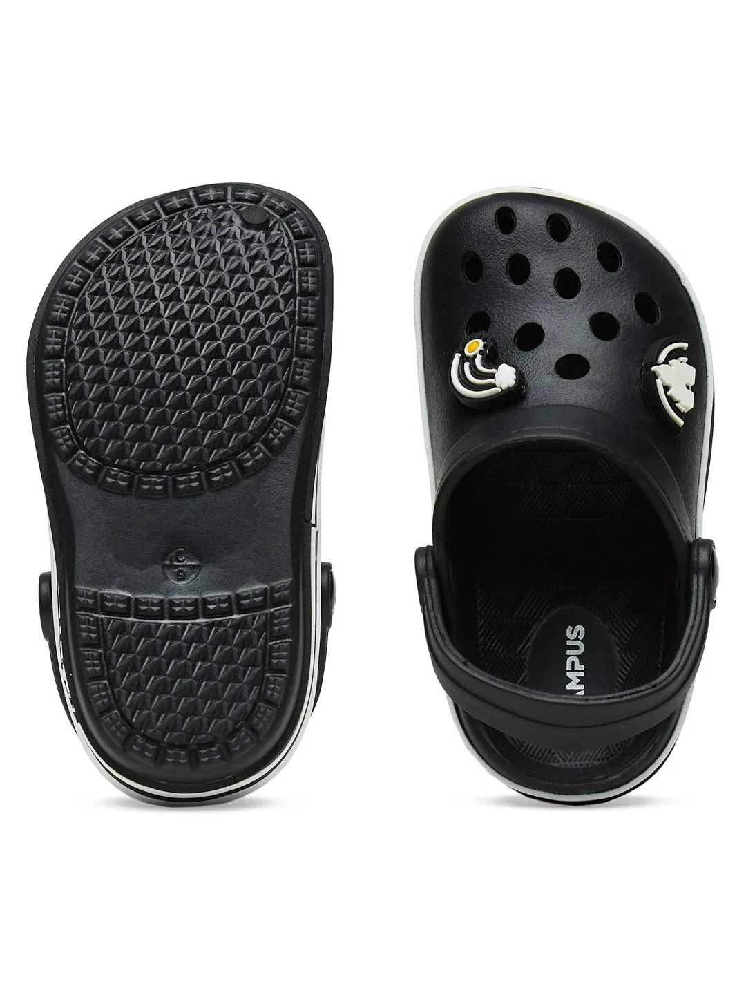 Saint Lucia Grande Sandals GC-9001K Black Kid's Clogs