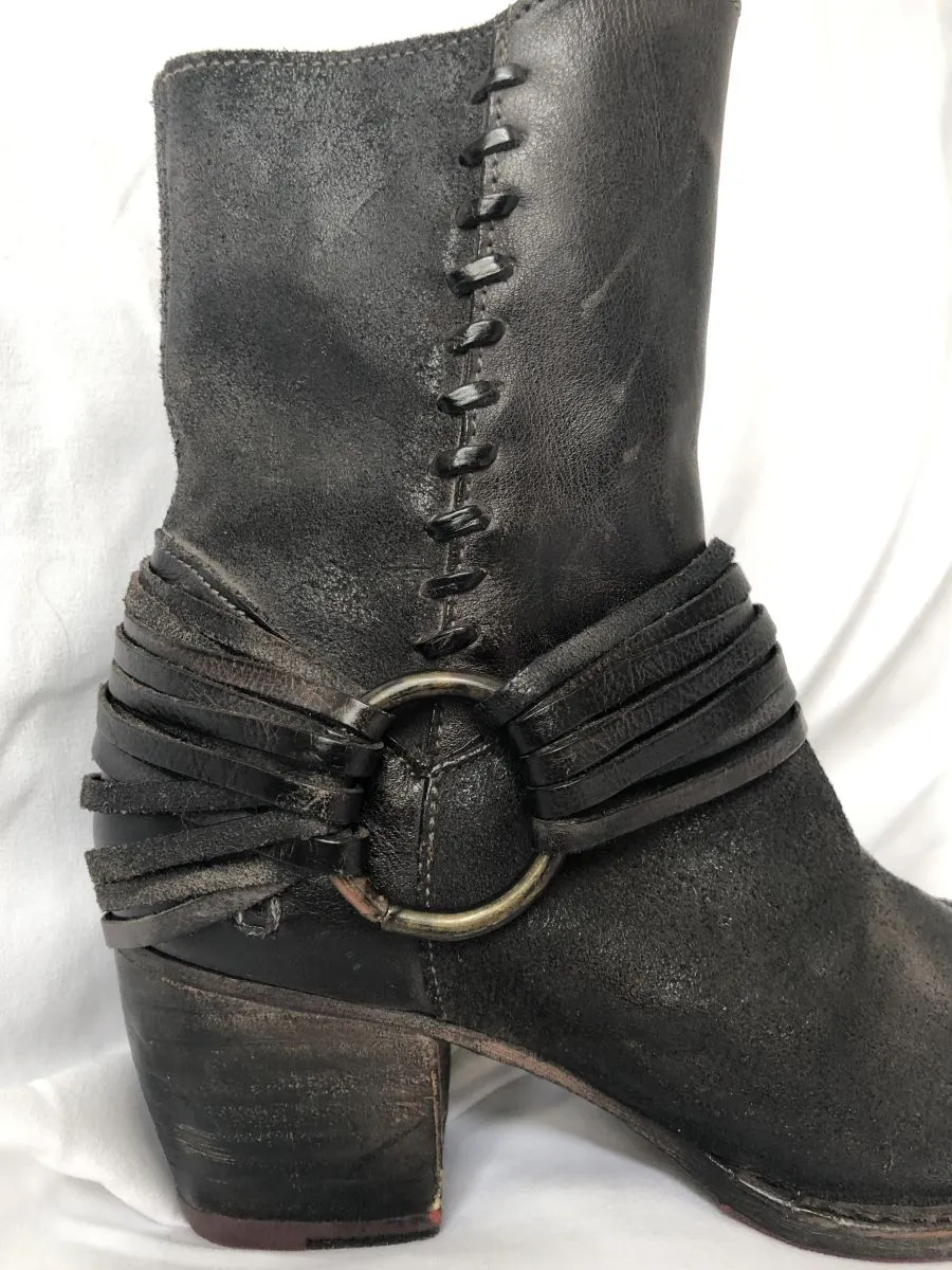 Adidas Army Shoes Bed Stu Rea Size 5.5 - 6 Brown Leather O-ring Bootie