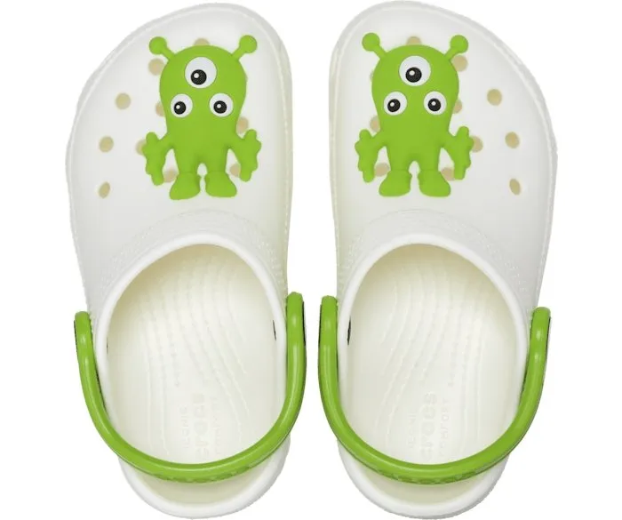 Sole Of Sandals Crocs Toddler Classic Glow-In-The-Dark Alien Clog - Multi
