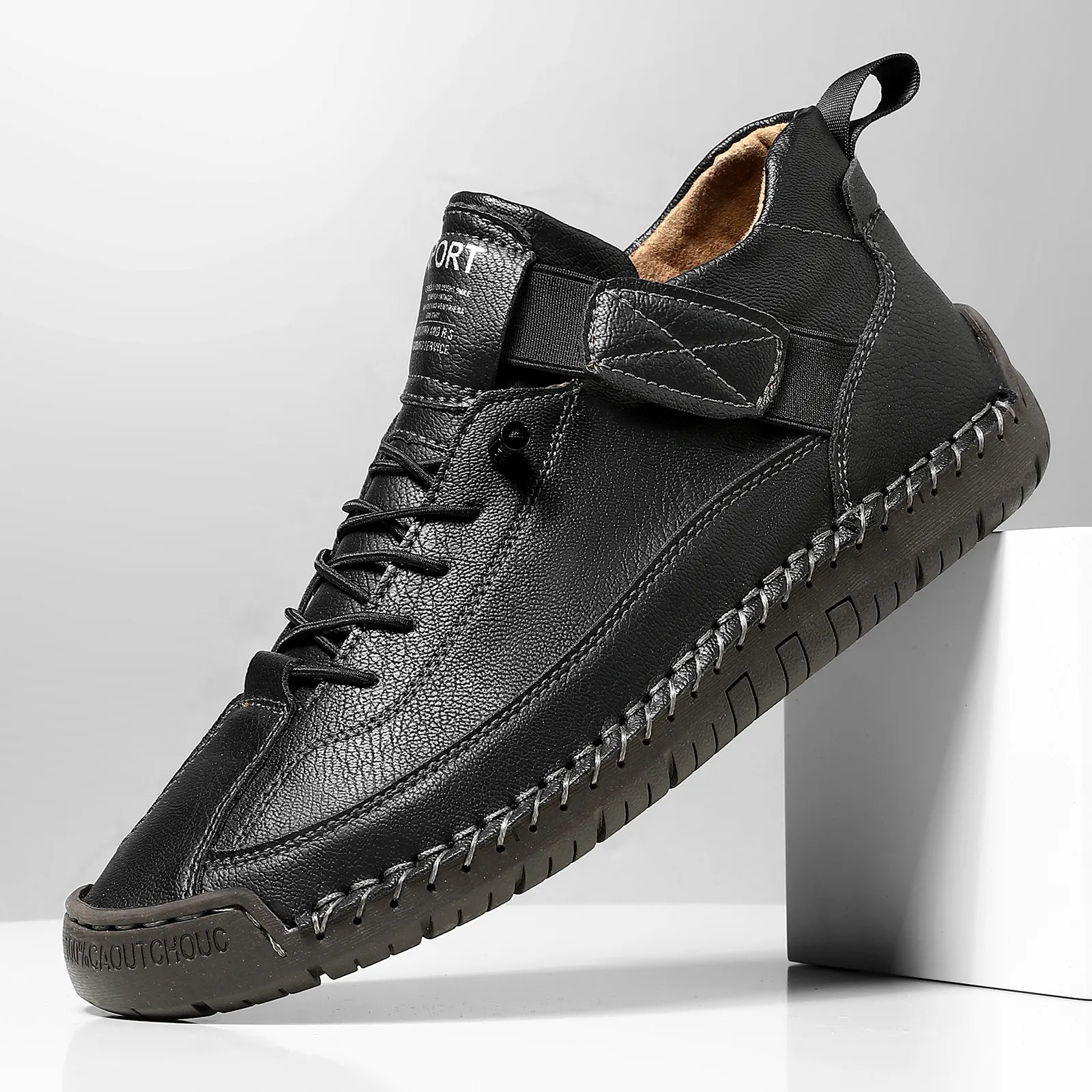 Hand-Stitched Trainers for Men  Soft & Non-Slip