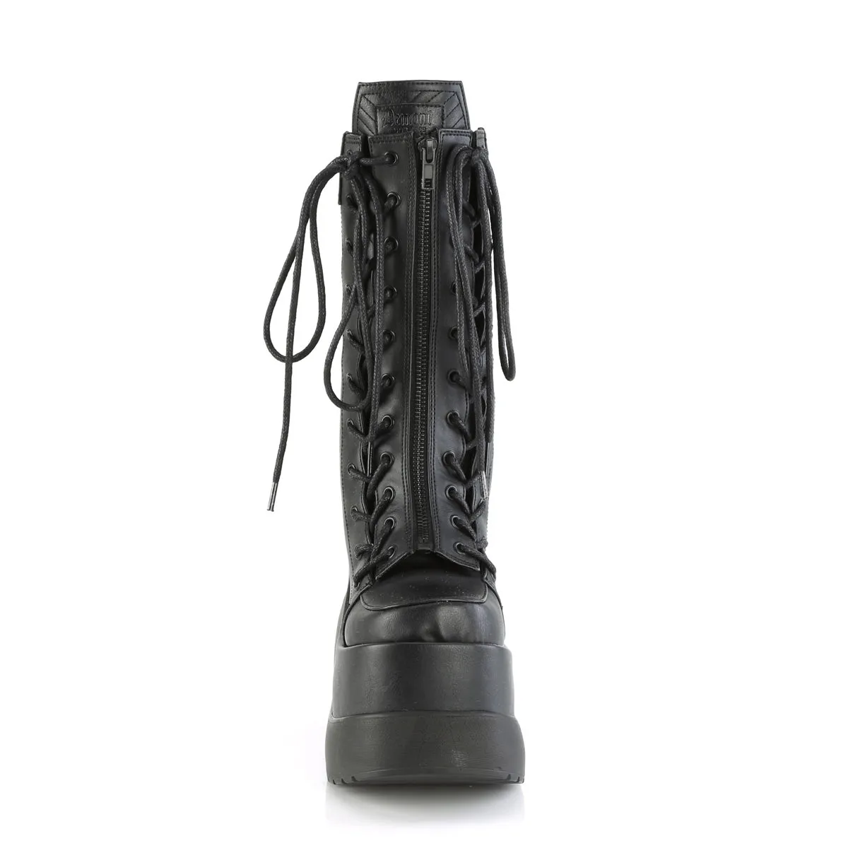 5 Inch Wedge Platform VOID-118 Black Hard Work Boots