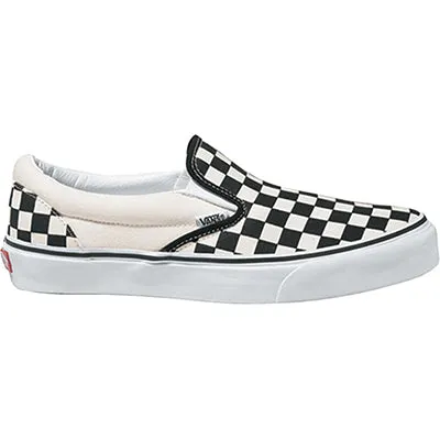 Washing Tennis Shoes In Washer Vans UY Classic Slip-On (Checkerboard) Black/White - Kids