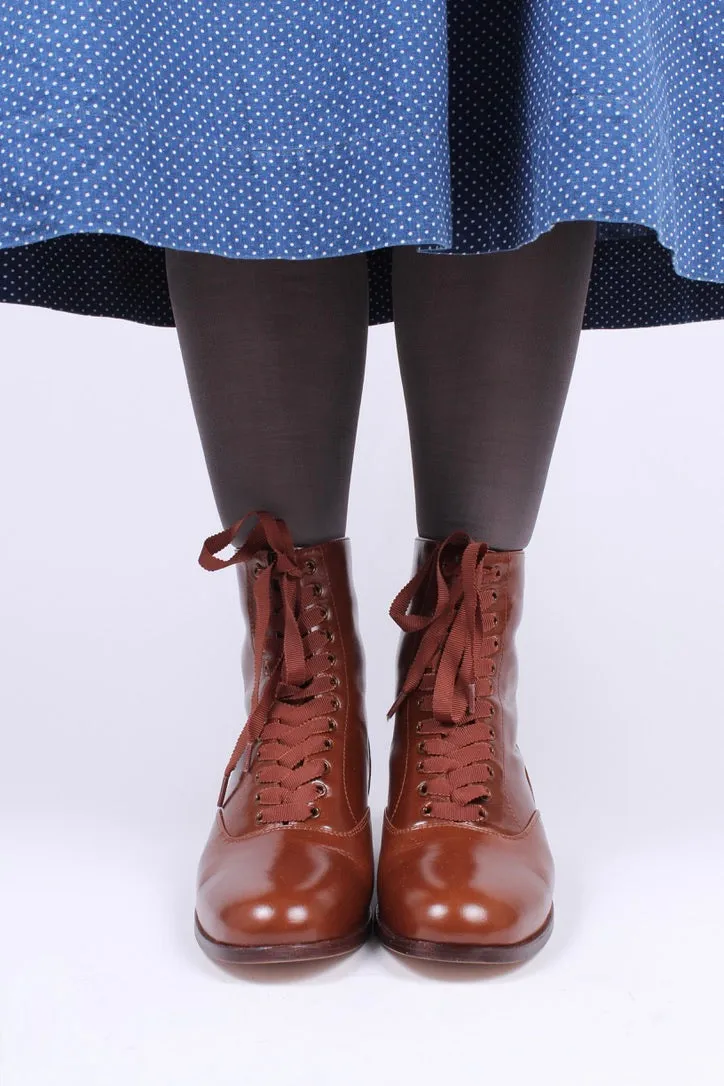 Adidas Shoes Classic 1910s / 1920s style everyday leather boot  - Brown - Britta