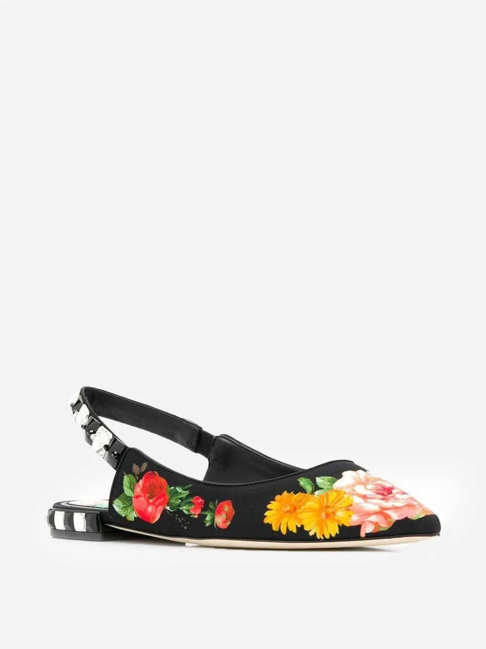 Best Flat Shoes Floral Embellished Flat Sandals