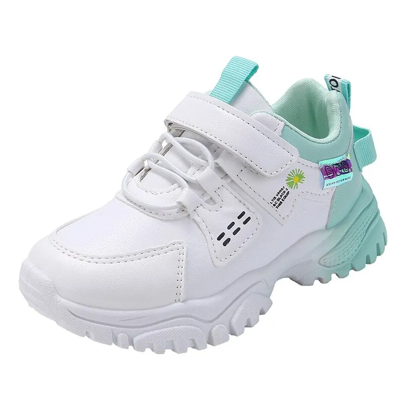 British Knights Tennis Shoes 2022 Fashion Sneakers for Girls Designer Leather Platform Sneakers for Kids Casual Sports Children Tennis Shoes Girls 4-10 Years