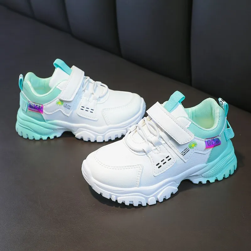 Tennis Shoes In Dryer 2022 Fashion Sneakers for Girls Designer Leather Platform Sneakers for Kids Casual Sports Children Tennis Shoes Girls 4-10 Years