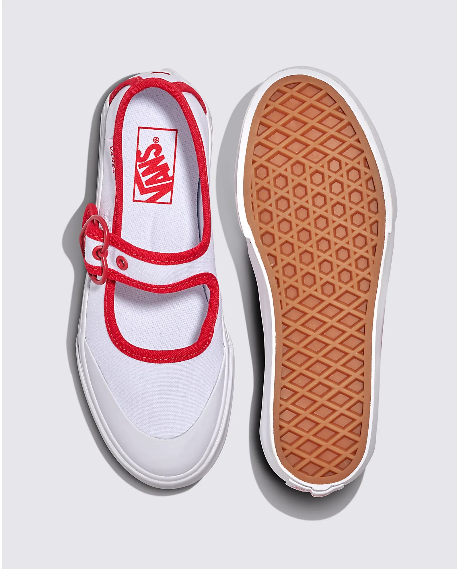 VANS Mary Jane Kids Love Vans True White Red VN000CYKYF9 (LF) Safety Girl Boots