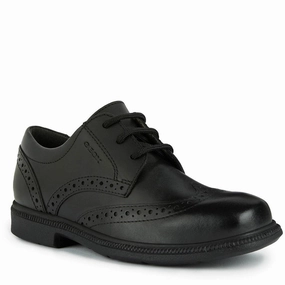 Geox Federico Senior School Shoes Rubber Sole Slip   On Style