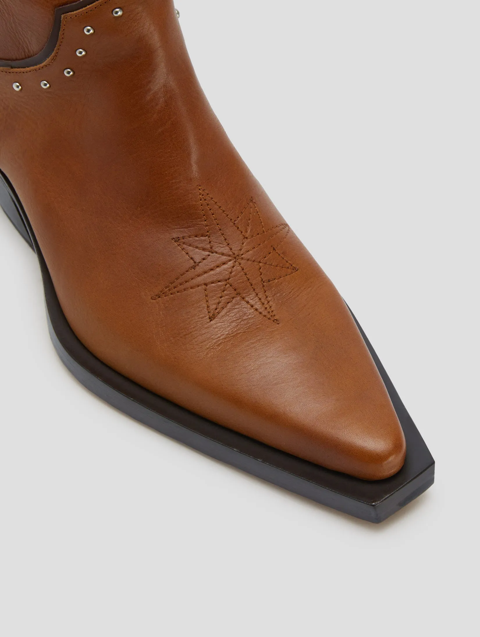 Outfits With Dresses And Boots TERENCE WESTERN BOOT IN TOBACCO VACCHETTA