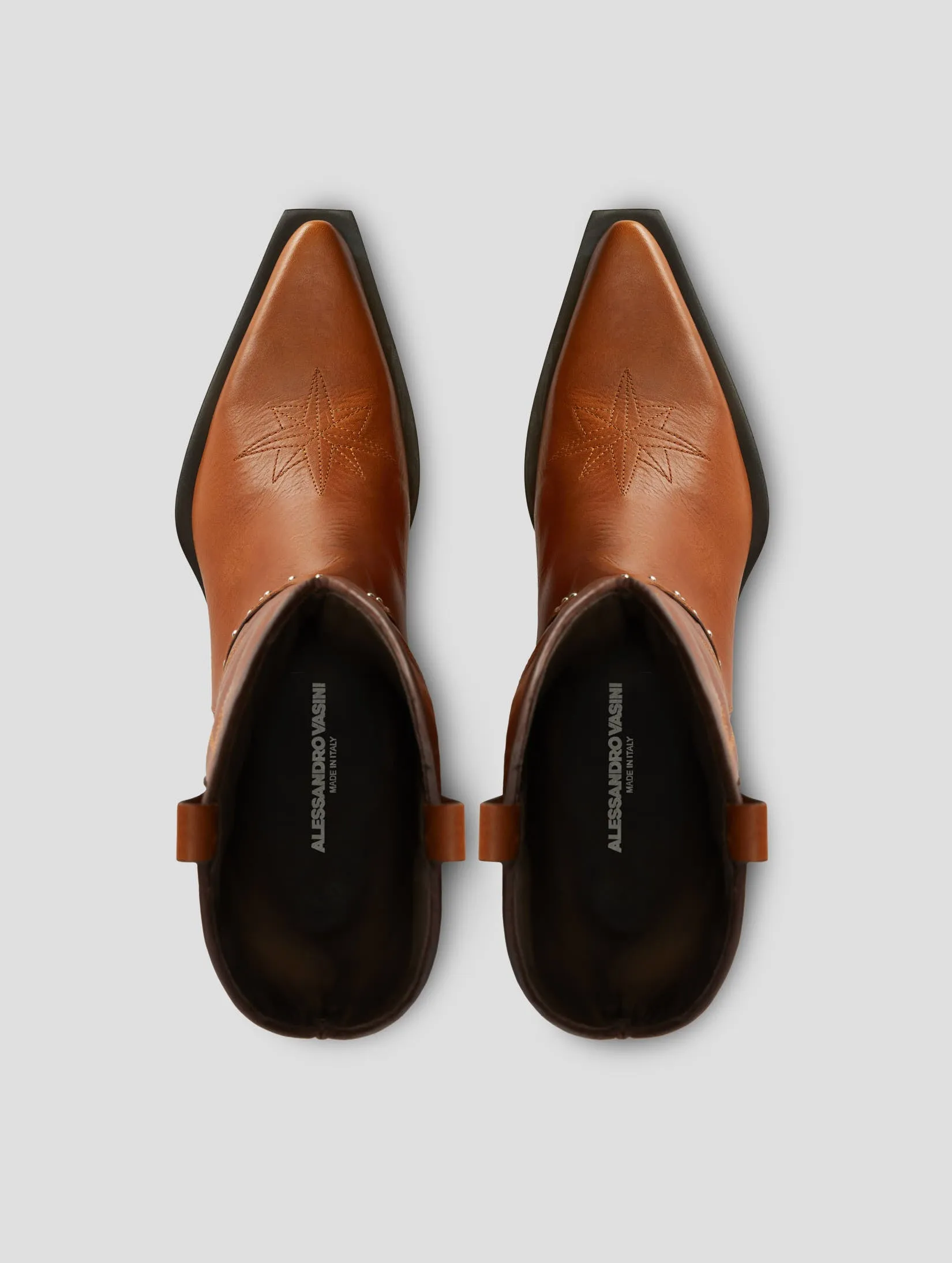 TERENCE WESTERN BOOT IN TOBACCO VACCHETTA Backpacking Boots Reviews