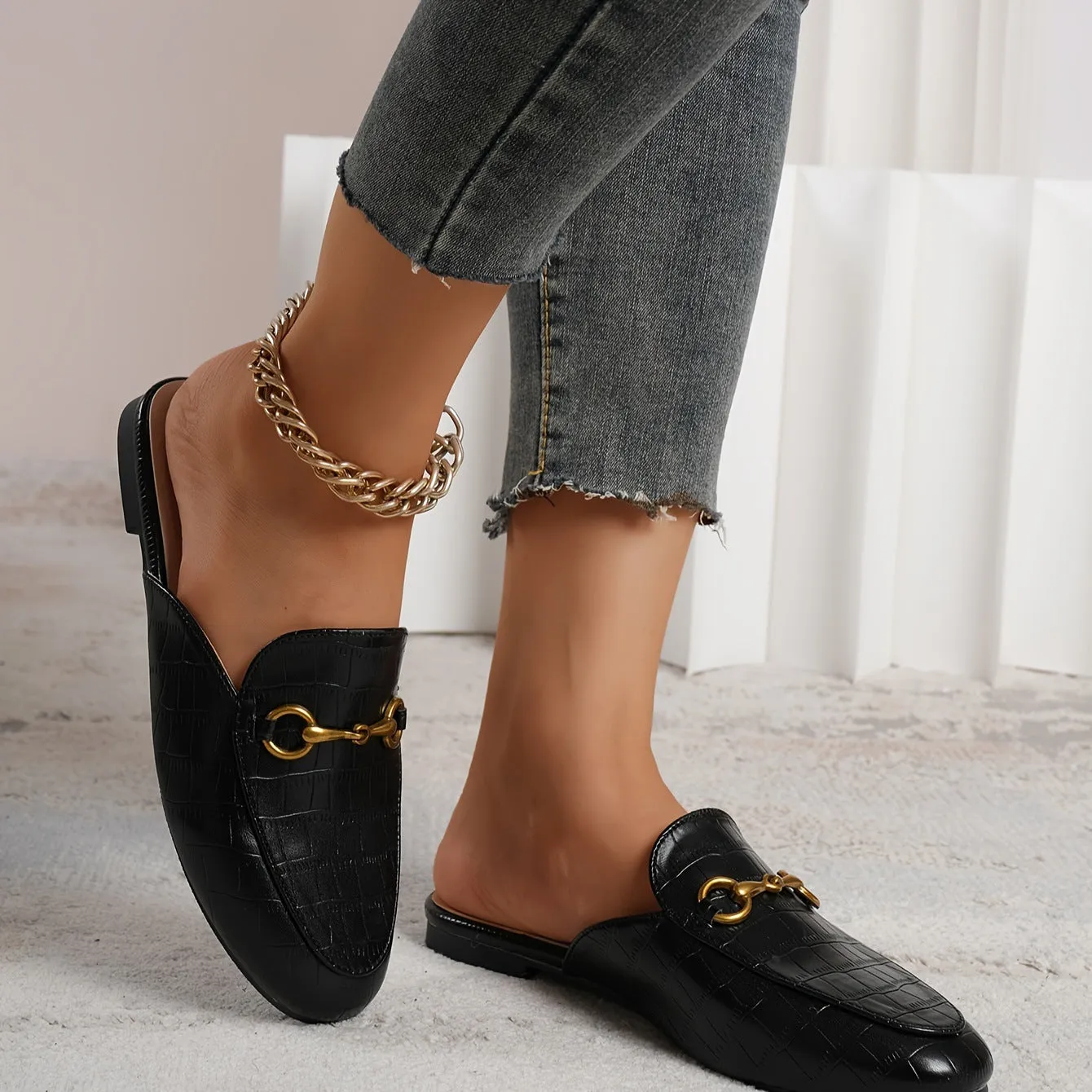 Best Running Shoes For Flat Feet Pronation TGC lan Mules | Minimalist Flats for Office & Casual Wear