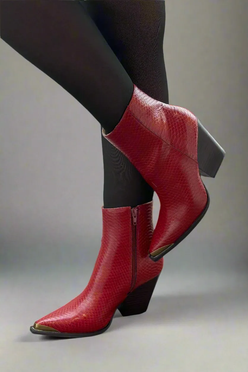 Strap Shoes Adidas The Frankie - Red Pointed Toe Booties