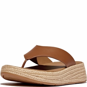 Fitflop F-Mode Toe Post Espadrille Elegant Finish Light Step Design