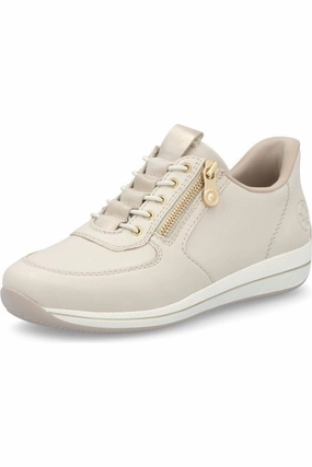 Rest Walk Rieker Ladies trainer N1156-60 in Pebble