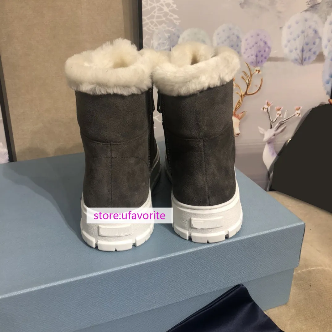 Thick bottom fleece Suede lace up snow boots warm women high quality 35-41 Sorel Snow Boots