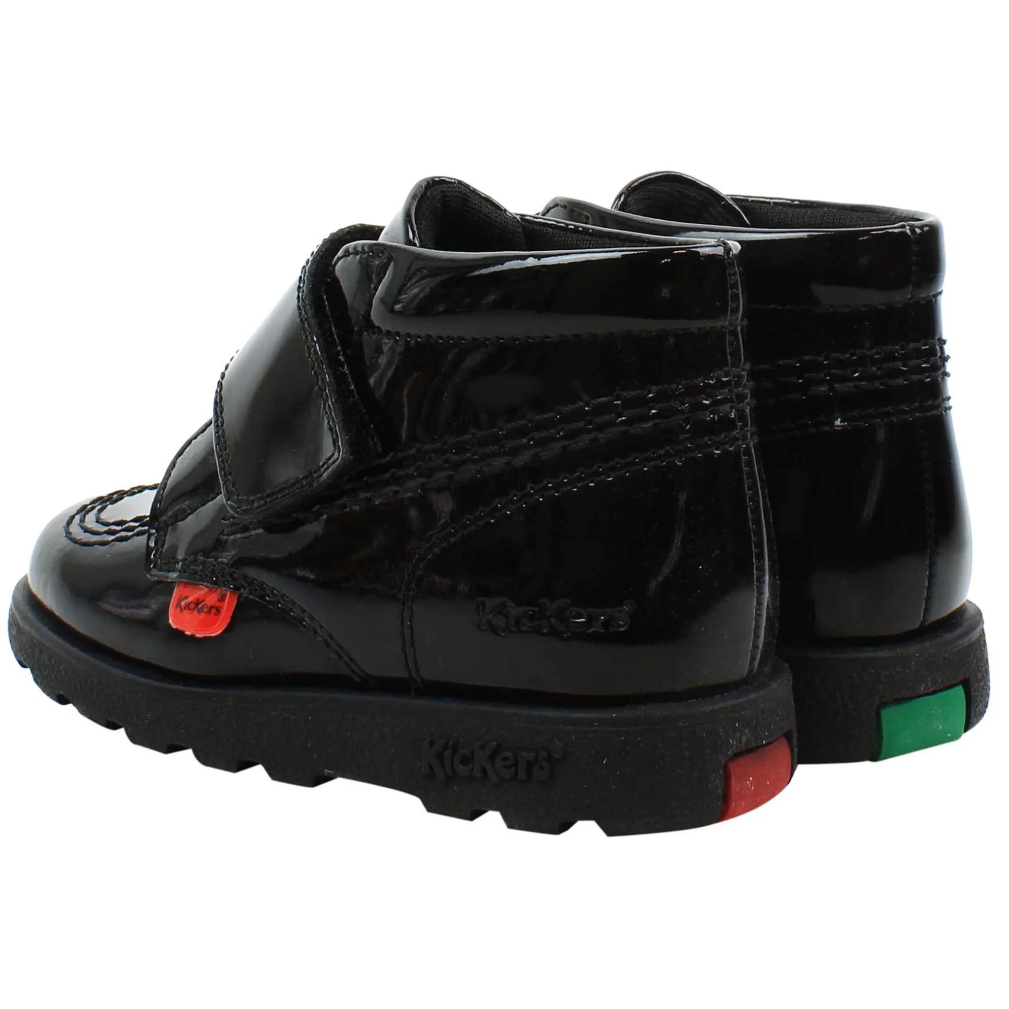 Kickers Fragma Hi Shine MTO Kids Black Boots Best Enchants For Boots