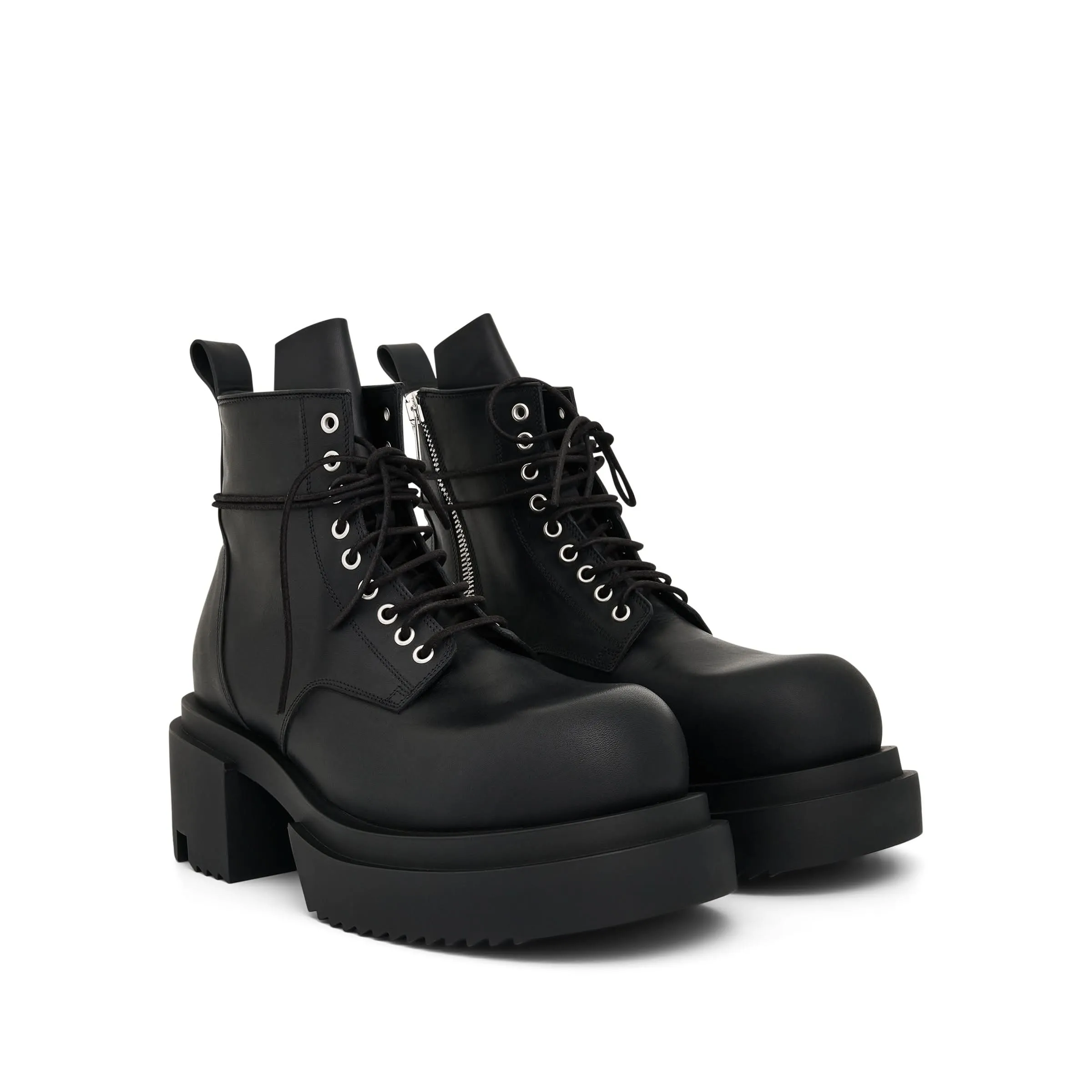 Hob Nail Boots Low Army Bogun Boots in Black