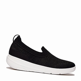 Women's FitFlop, SUPER-Q Knit Slip-On Sneaker Joy Glow Urban Play